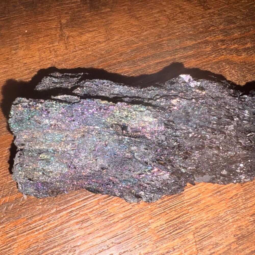 Large Black iridescent Crystal